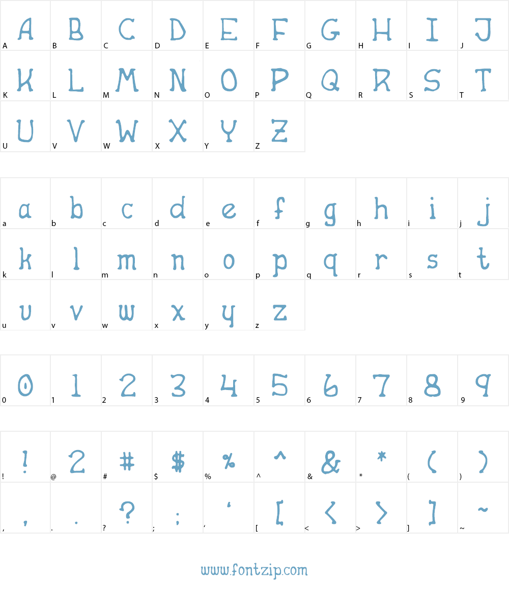 Apple Butter Font Character